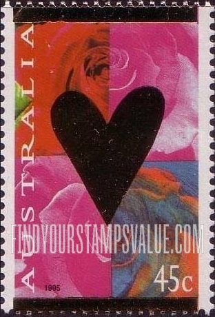 FindYourStampsValue: St. Valentine’s Day: Gold heart
