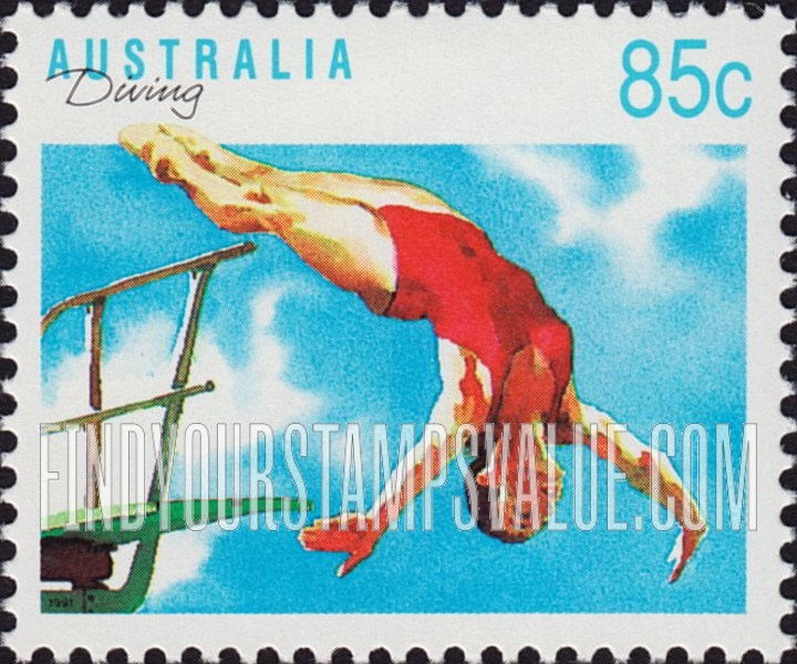 FindYourStampsValue: Sports: Diving
