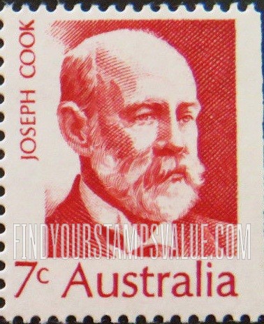 FindYourStampsValue: Prime Ministers: Joseph Cook (1860-1947)