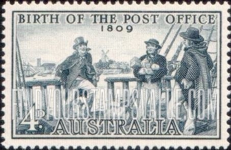 FindYourStampsValue: Postmaster Isaac Nichols Boarding Vessel to Receive Mail