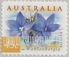 FindYourStampsValue: Flora & Fauna Type of 1996: Wahlenbergia stricta