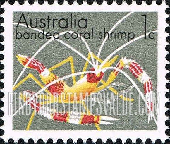 FindYourStampsValue: Banded Coral Shrimp