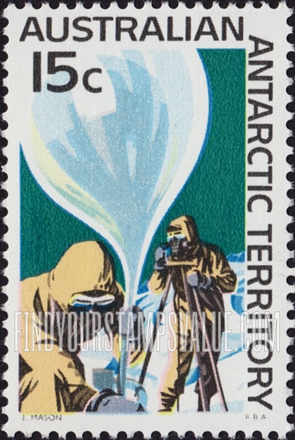 FindYourStampsValue: AUSTRALIAN ANTARCTIC TERRITORY: Weather balloon