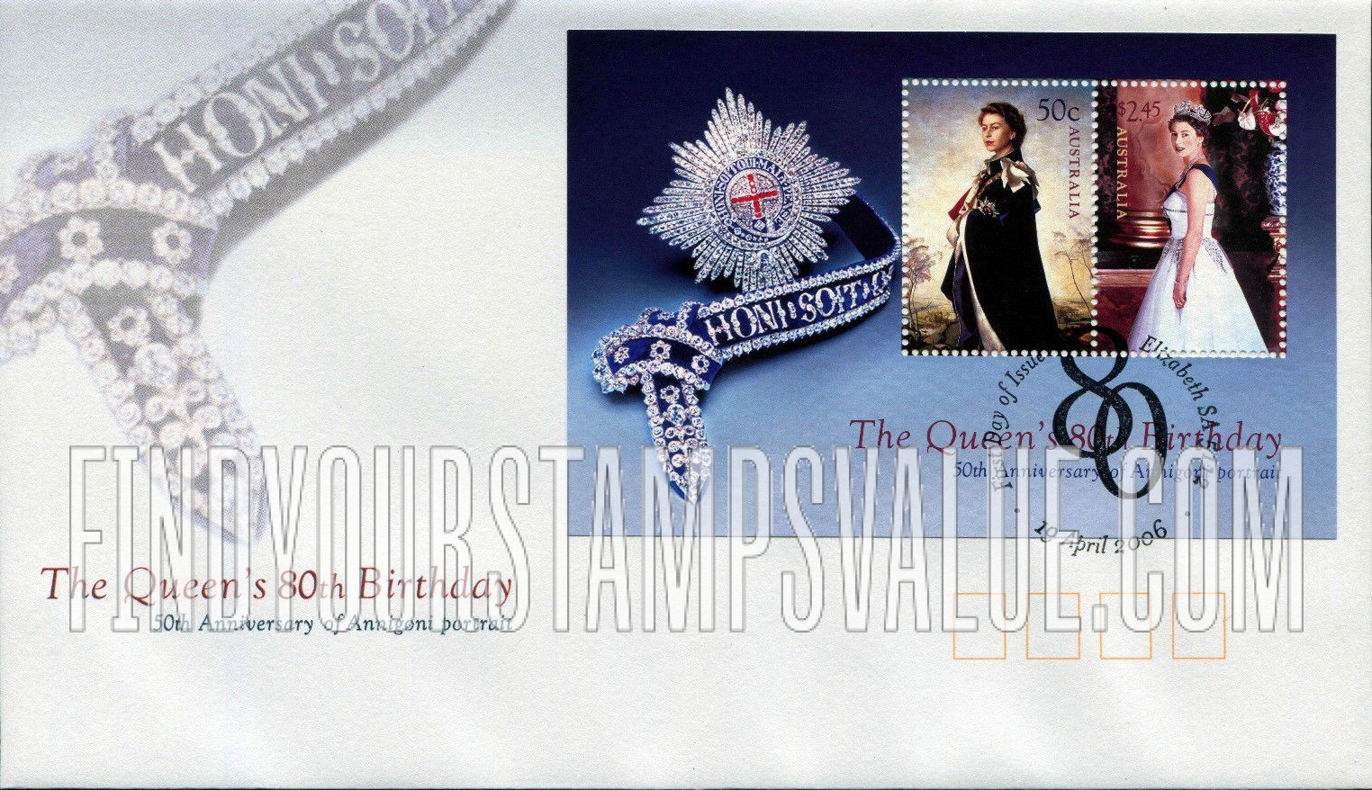 FindYourStampsValue: Queen Elizabeth II, 80th Birthday