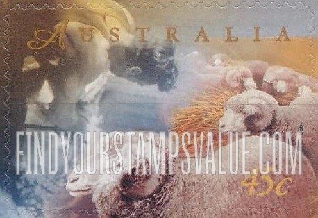 FindYourStampsValue: Farming in Australia: Sheep for producing wool