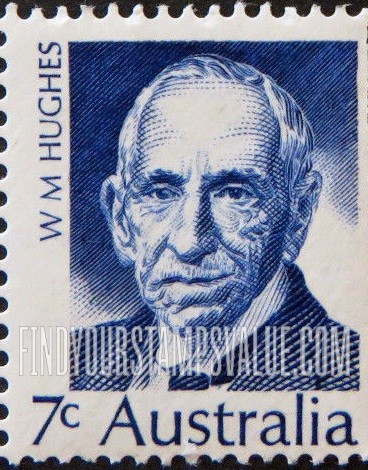 FindYourStampsValue: Prime Ministers: William Morris Hughes (1864-1952)
