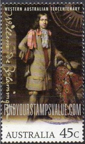 FindYourStampsValue: Exploration of Australian Coast & Christmas Island by Willem de Vlamingh, 300th Anniversary