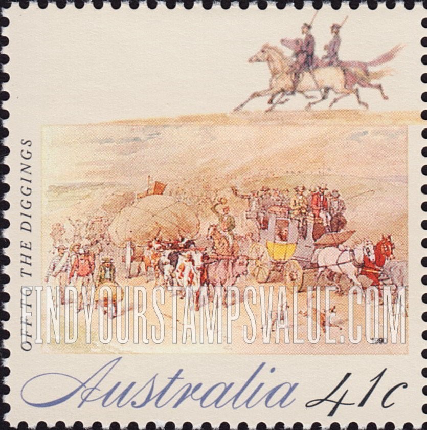 FindYourStampsValue: The Gold Rush: Off to the diggings