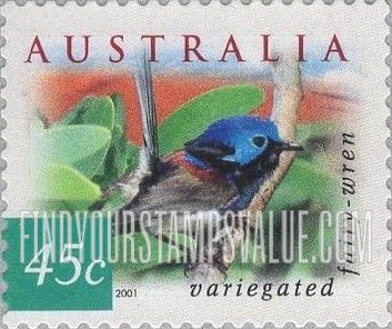 FindYourStampsValue: Flora & Fauna Type of 1996: Variegated fairy wren