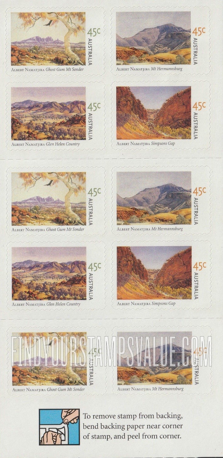 FindYourStampsValue: Paintings by Albert Namatjira (1902-59)