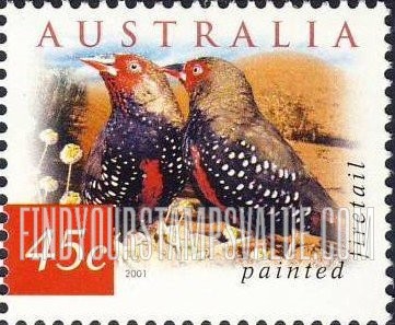 FindYourStampsValue: Flora & Fauna Type of 1996: Painted firetail
