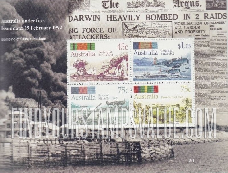FindYourStampsValue: Australian Battles, 1942
