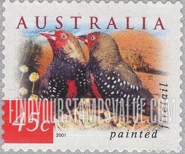 FindYourStampsValue: Flora & Fauna Type of 1996: Painted firetail