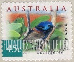 FindYourStampsValue: Flora & Fauna Type of 1996: Variegated fairy wren