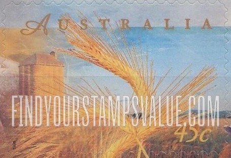 FindYourStampsValue: Farming in Australia: Sheaves of wheat