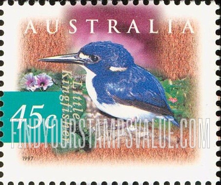 FindYourStampsValue: Flora and Fauna: Little kingfisher