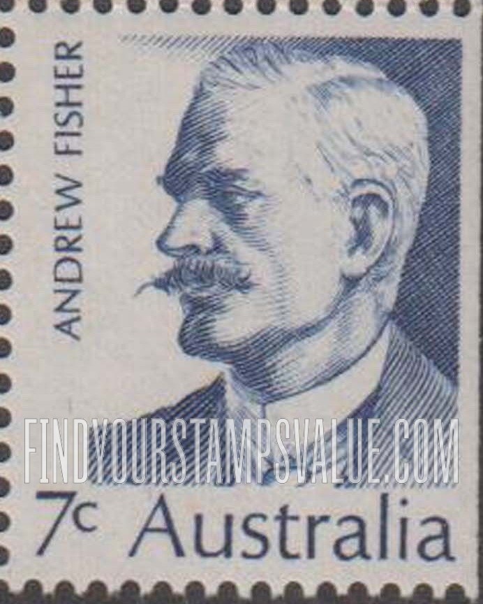 FindYourStampsValue: Prime Ministers: Andrew Fisher (1862-1928)