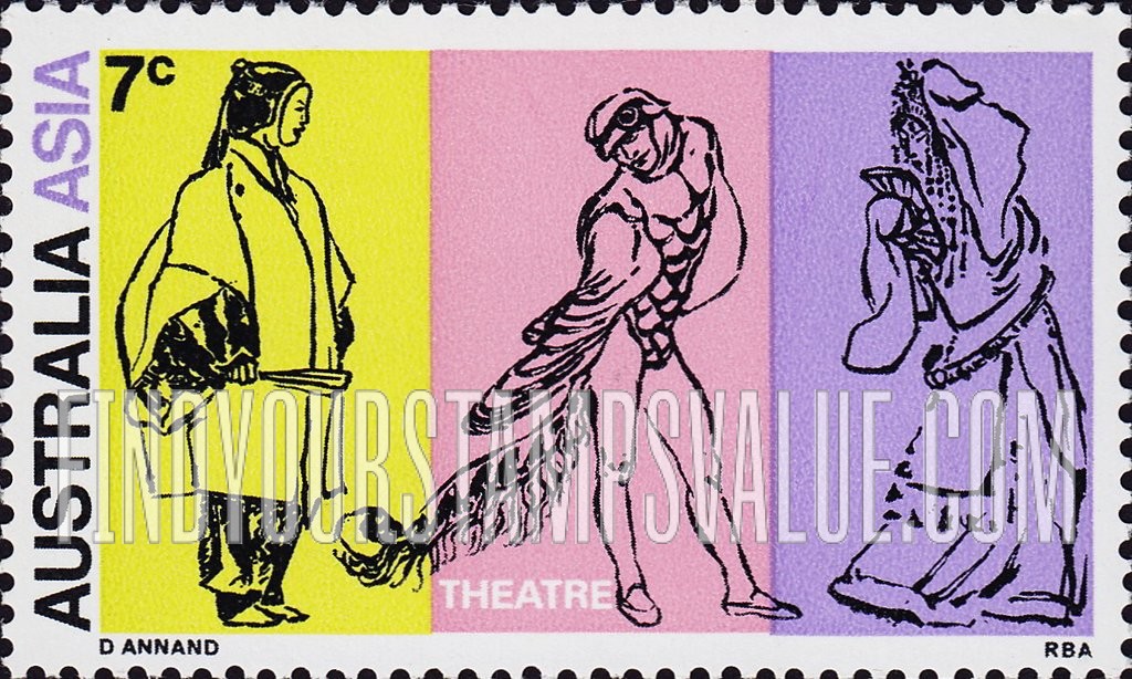 FindYourStampsValue: Japanese Noh Actor, Australian Dancer and Chinese Opera Character