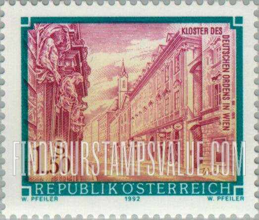 FindYourStampsValue: Monastery: Monastery of the German Order in Vienna
