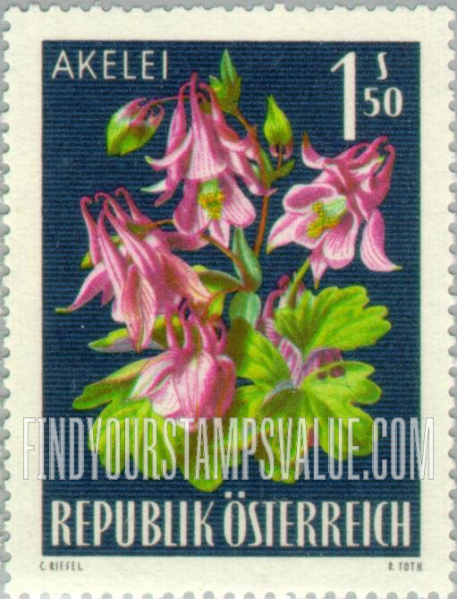 FindYourStampsValue: Alpine Flowers: Columbine