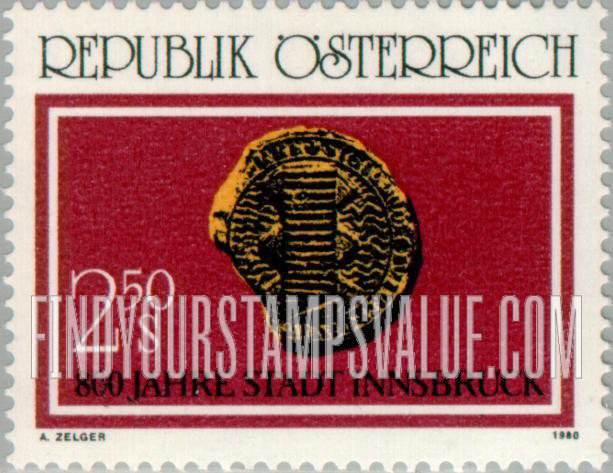 FindYourStampsValue: Seal of Innsbruck, 1267