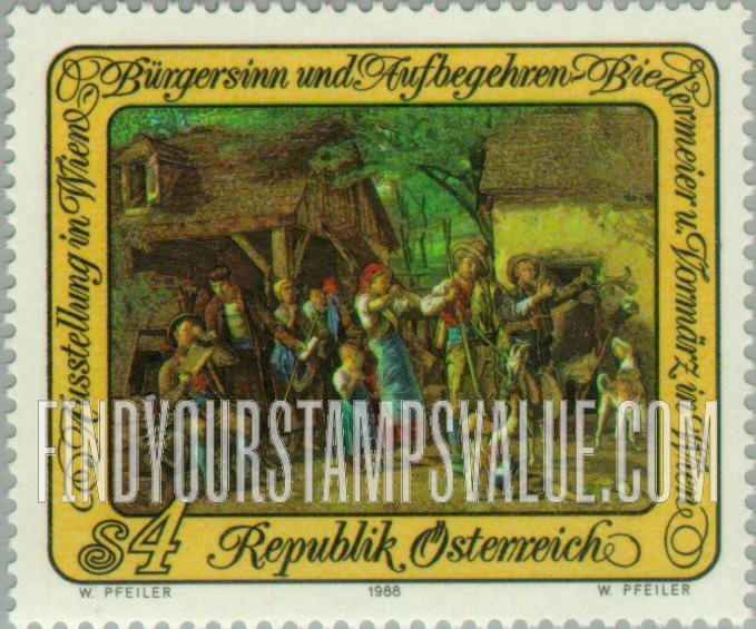 FindYourStampsValue: Biedermeier Provincial Exhibition, Vormarz in Vienna