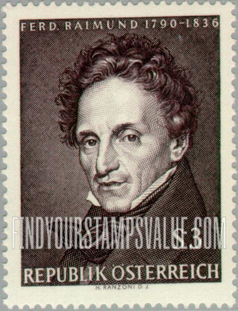 FindYourStampsValue: Portraits: Ferdinand Raimund