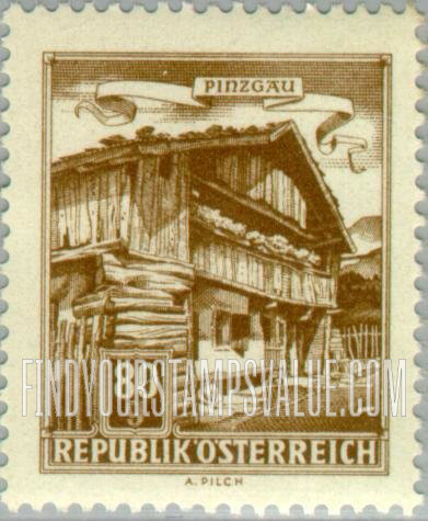 FindYourStampsValue: Buildings: Old farmhouse, Pinzgau