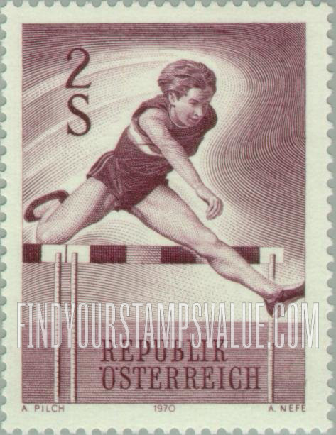 FindYourStampsValue: Woman hurdler