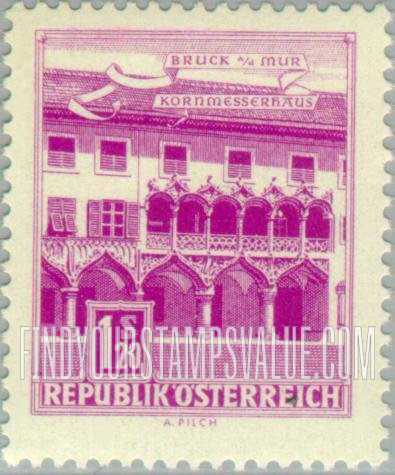 FindYourStampsValue: Buildings: Kornmesser House, Bruck on the Mur