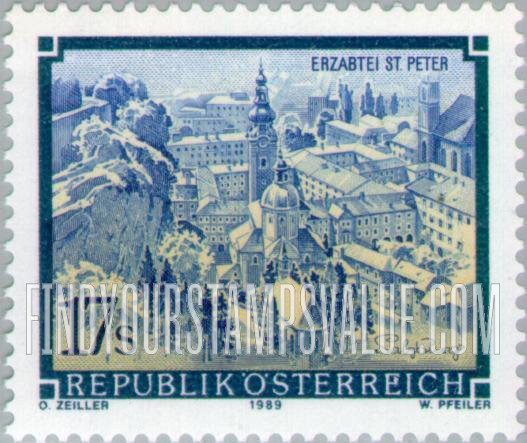 FindYourStampsValue: Monastery: St. Peter, Salzburg