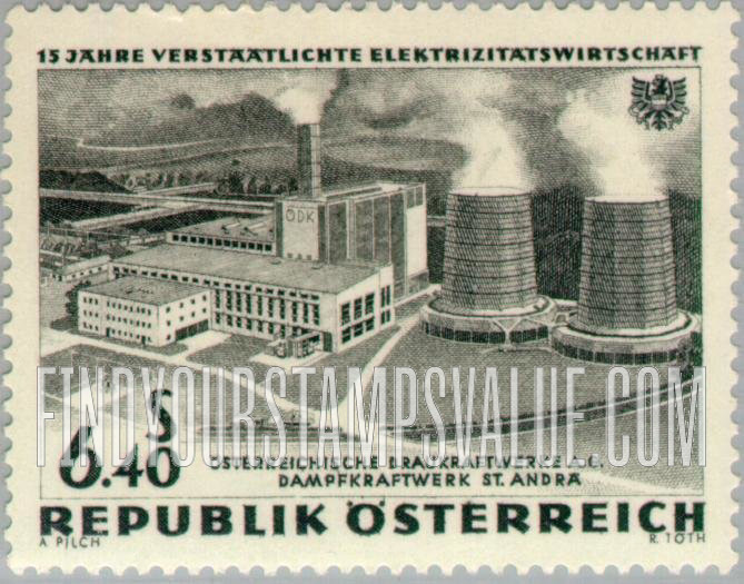 FindYourStampsValue: Hydroelectric Power Plants: St. Andrä power plant