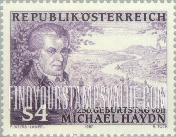 FindYourStampsValue: Johann Michael Haydn (1737-1806), Composer