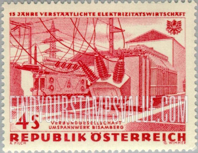 FindYourStampsValue: Hydroelectric Power Plants: Bisamberg transformer plant