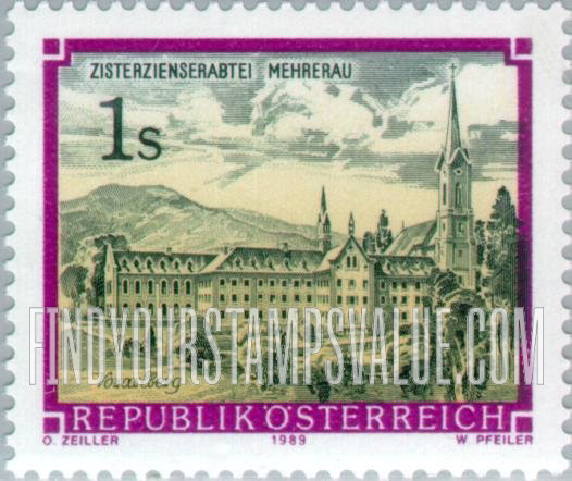 FindYourStampsValue: Monastery: Monastery of Mehrerau, Vorarlberg