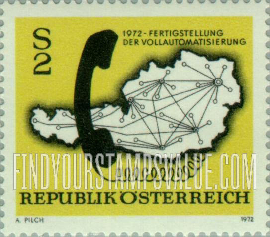 FindYourStampsValue: Map of Austrian Telephone System