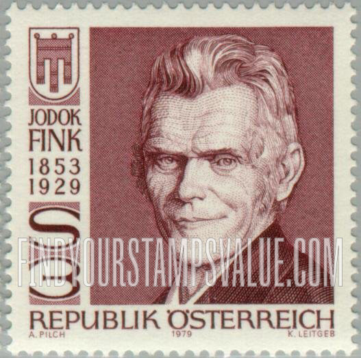 FindYourStampsValue: Jodok Fink (1853-1929), Governor of Vorarlberg