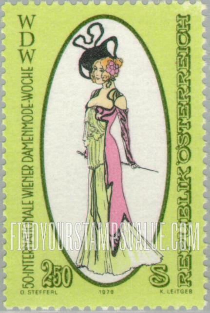 FindYourStampsValue: Fashion Design, by Theo Zasche, 1900