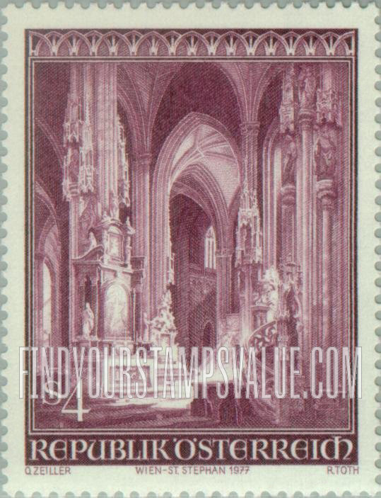 FindYourStampsValue: Interior view with Albertinian Choir