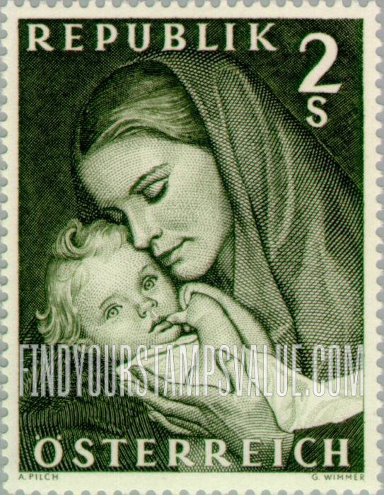 FindYourStampsValue: Mother and Child