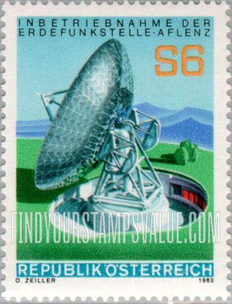 FindYourStampsValue: Aflenz Ground Satellite Receiving Station Inauguration