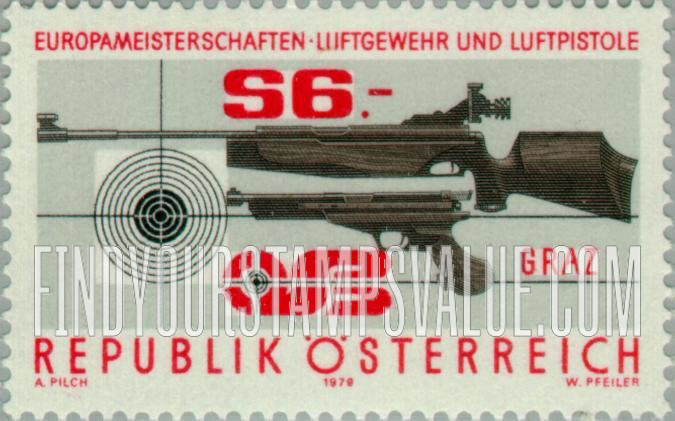 FindYourStampsValue: Air Rifle, Air Pistol and Club Emblem