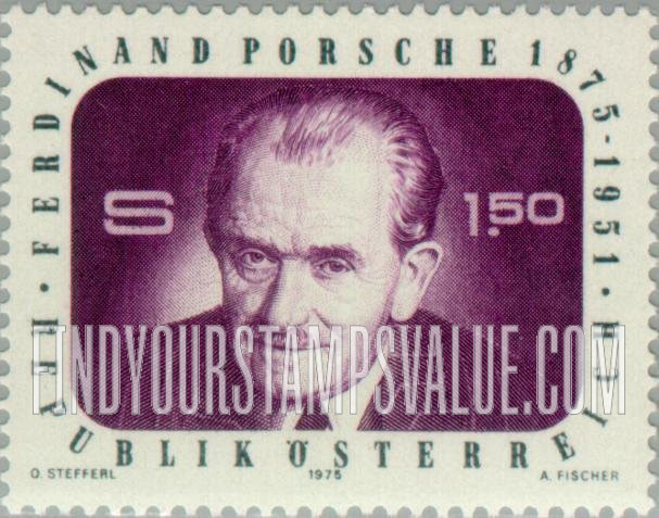 FindYourStampsValue: Ferdinand Porsche (1875-1951), Engineer, Auto Maker