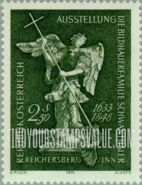 FindYourStampsValue: St. Michael, by Thomas Schwanthaler