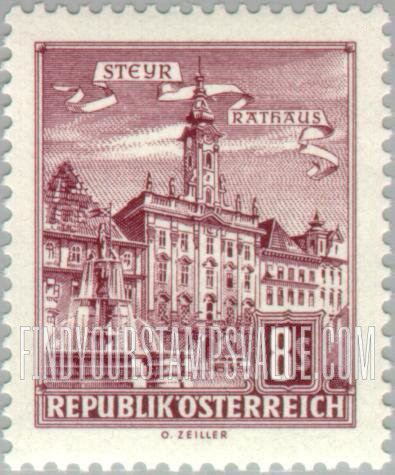 FindYourStampsValue: Buildings: City Hall, Steyr