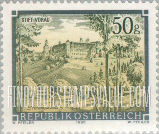 FindYourStampsValue: Monastery: Vorau Abbey, Styria