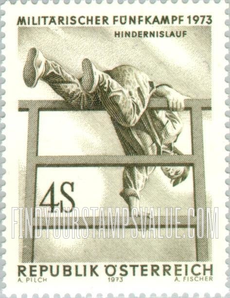 FindYourStampsValue: 23rd International Military Pentathlon Championships, Wiener Neustadt, Aug. 13-18: Hurdles