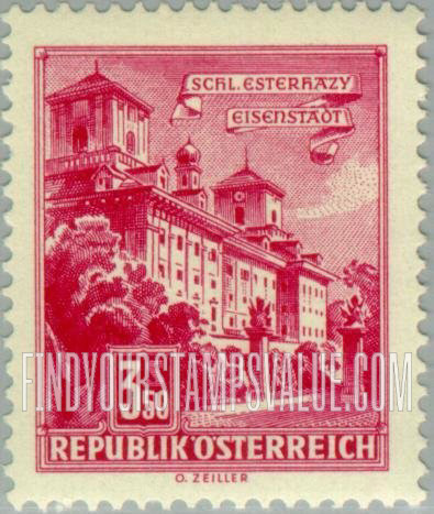 FindYourStampsValue: Buildings: Esterhazy Palace, Eisenstadt