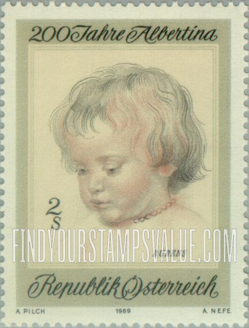 FindYourStampsValue: Etching Collection in the Albertina, Vienna, Bicentenary: Rubens’ Son Nicolas, by Rubens
