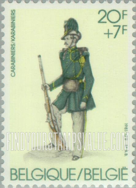 FindYourStampsValue: Semi-Postal, Anniversaries: Carabineers Regiment, 150th
